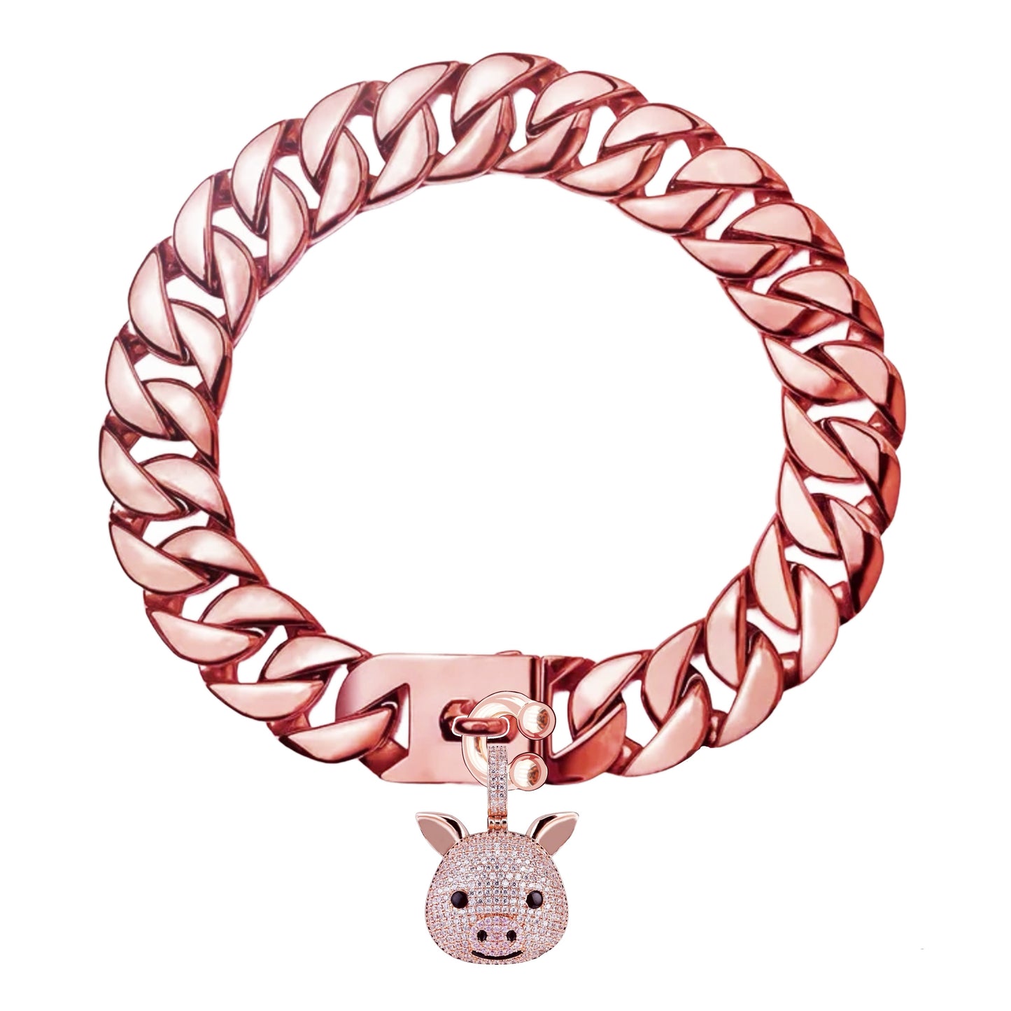 Prized Pig Cuban Chain Collar