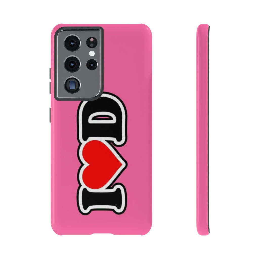 I Heart D Tough Cases PINK