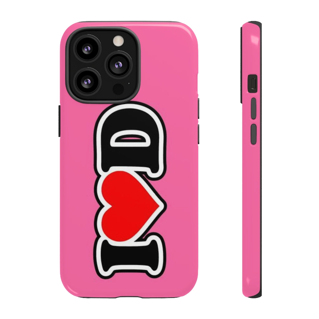 I Heart D Tough Cases PINK