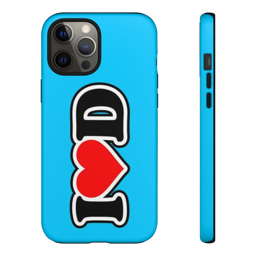 I Heart D Tough Cases BLUE