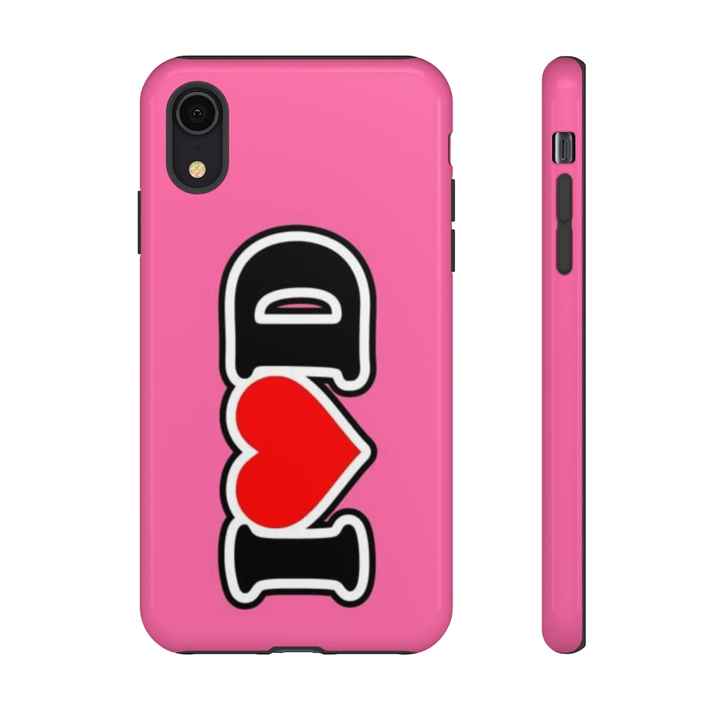 I Heart D Tough Cases PINK