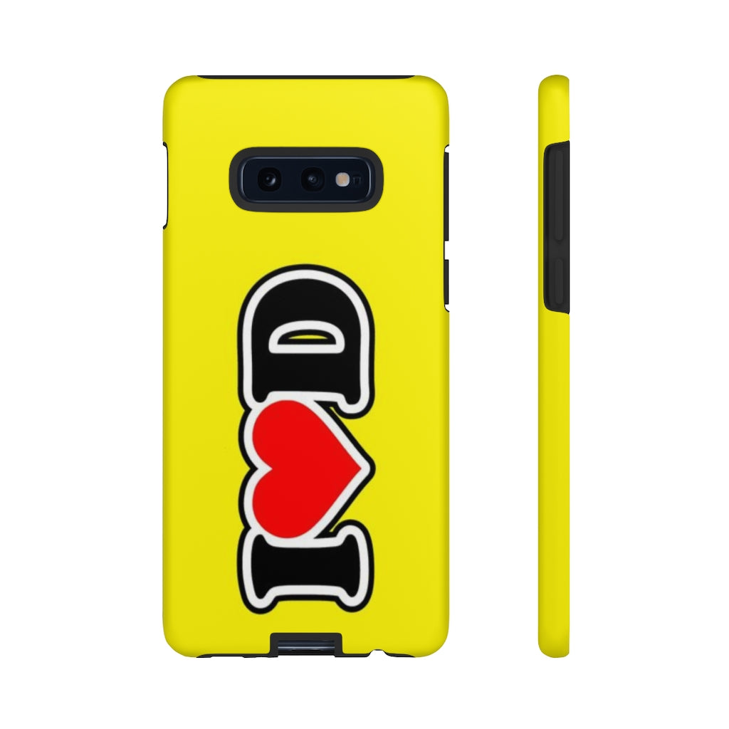 I Heart D Tough Cases YELLOW