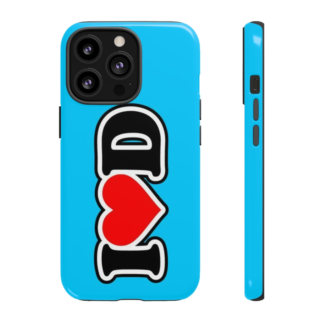 I Heart D Tough Cases BLUE