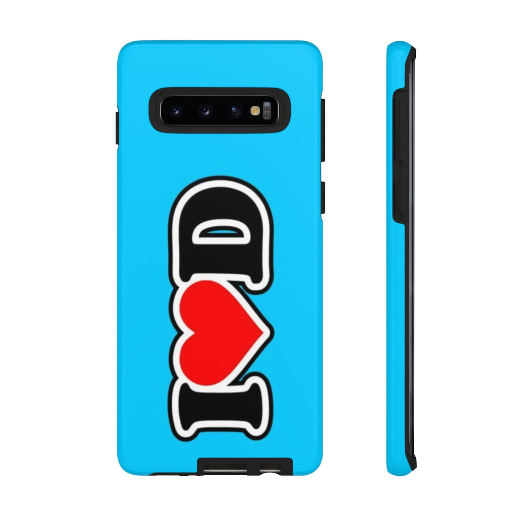 I Heart D Tough Cases BLUE