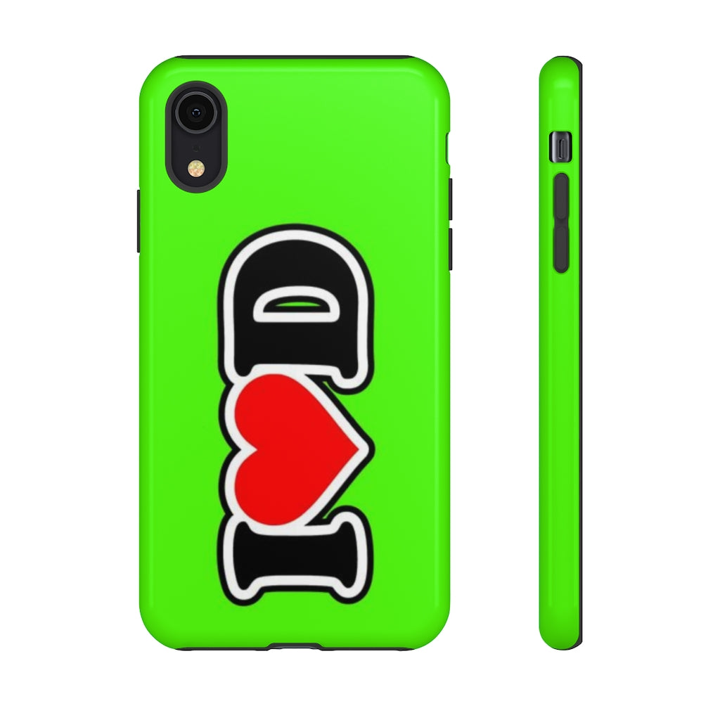 I Heart D Tough Cases GREEN