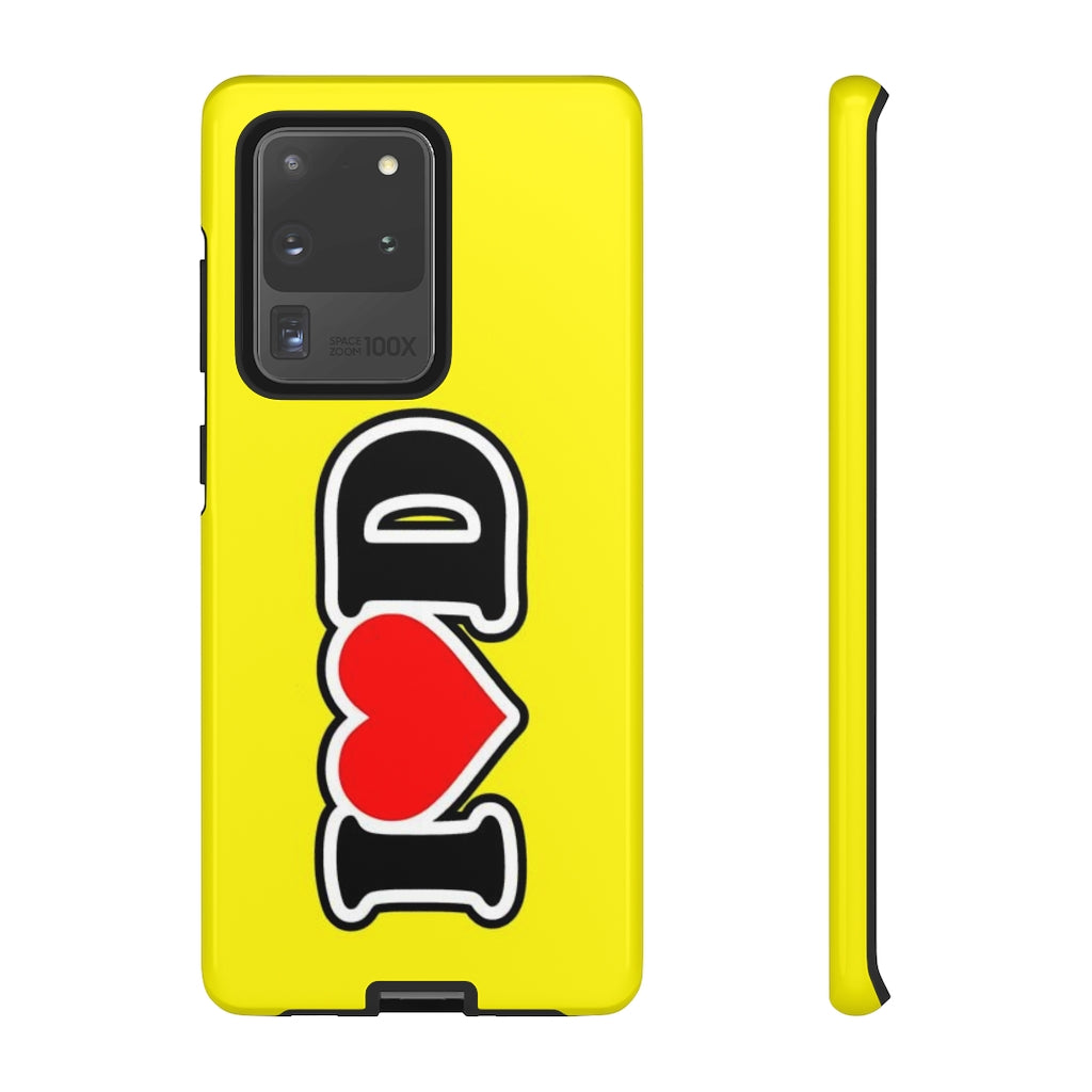 I Heart D Tough Cases YELLOW