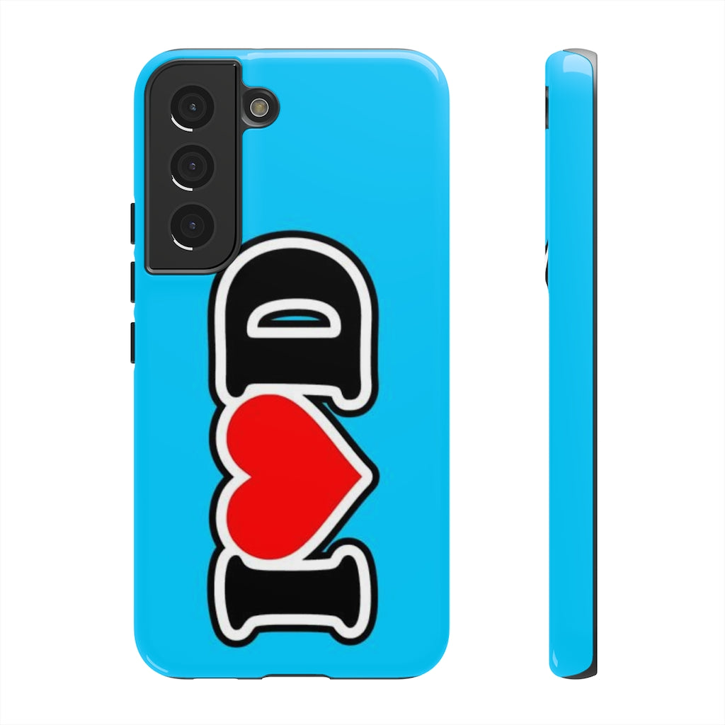 I Heart D Tough Cases BLUE