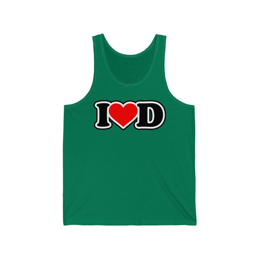 I Heart D Unisex Jersey Tank