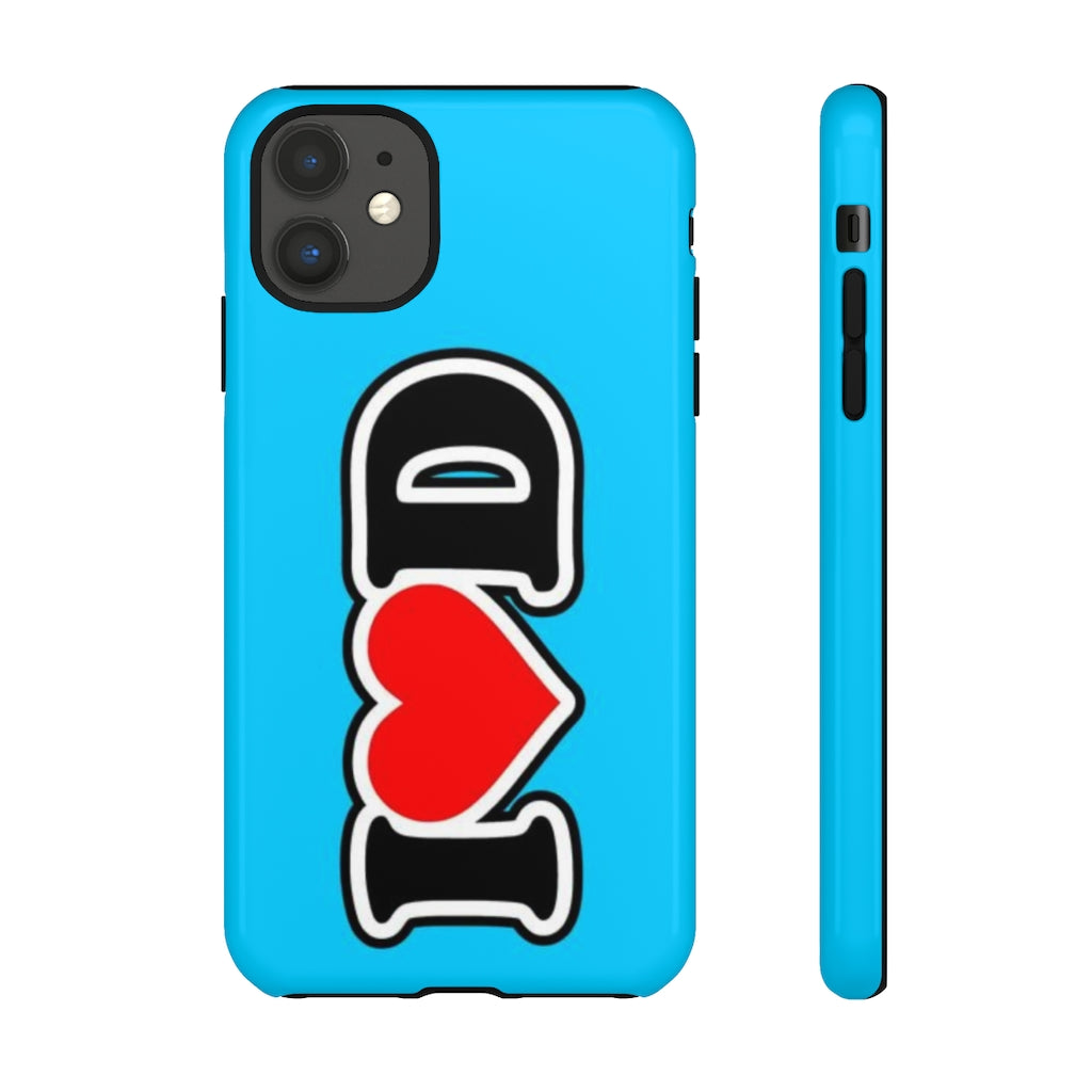 I Heart D Tough Cases BLUE