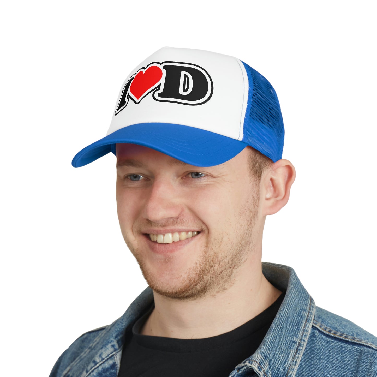 I Heart D Mesh Trucker Cap