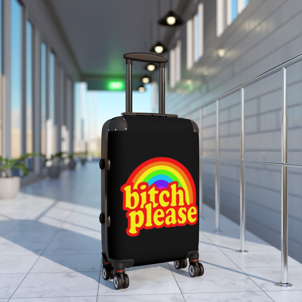 B*tch please Suitcases BLACK