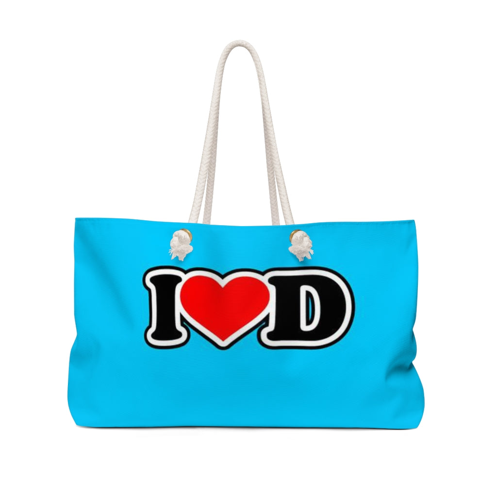 I Heart D Weekender Bag BLUE