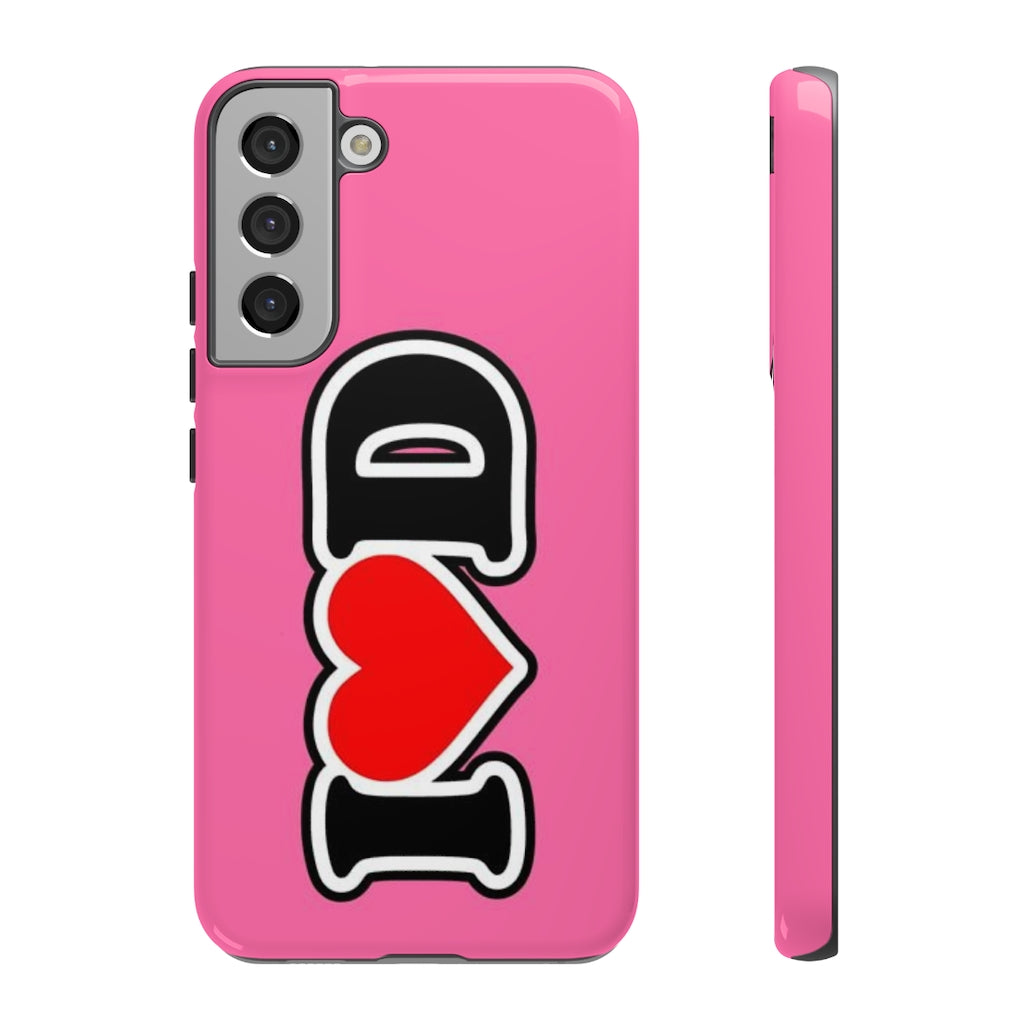 I Heart D Tough Cases PINK