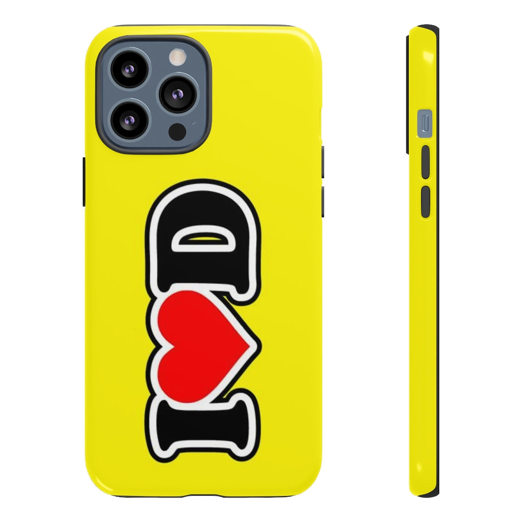 I Heart D Tough Cases YELLOW