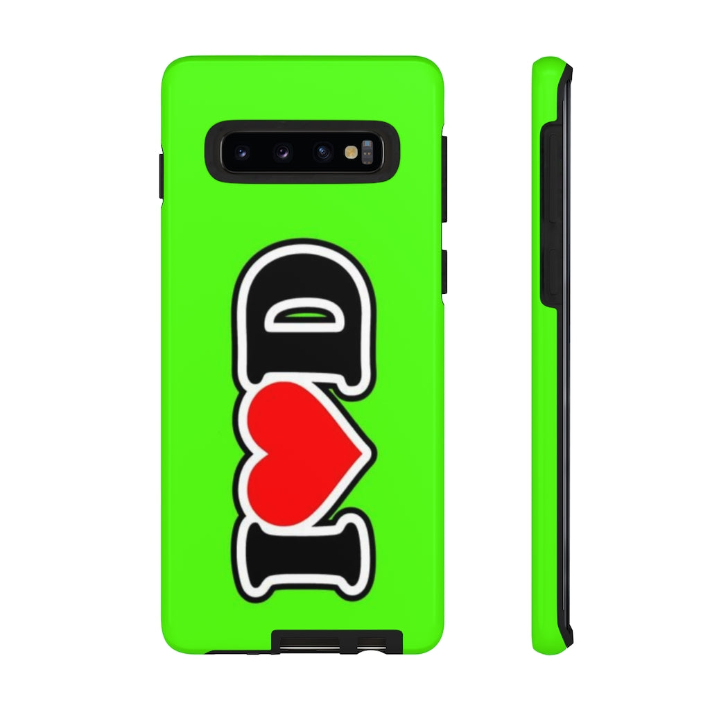 I Heart D Tough Cases GREEN