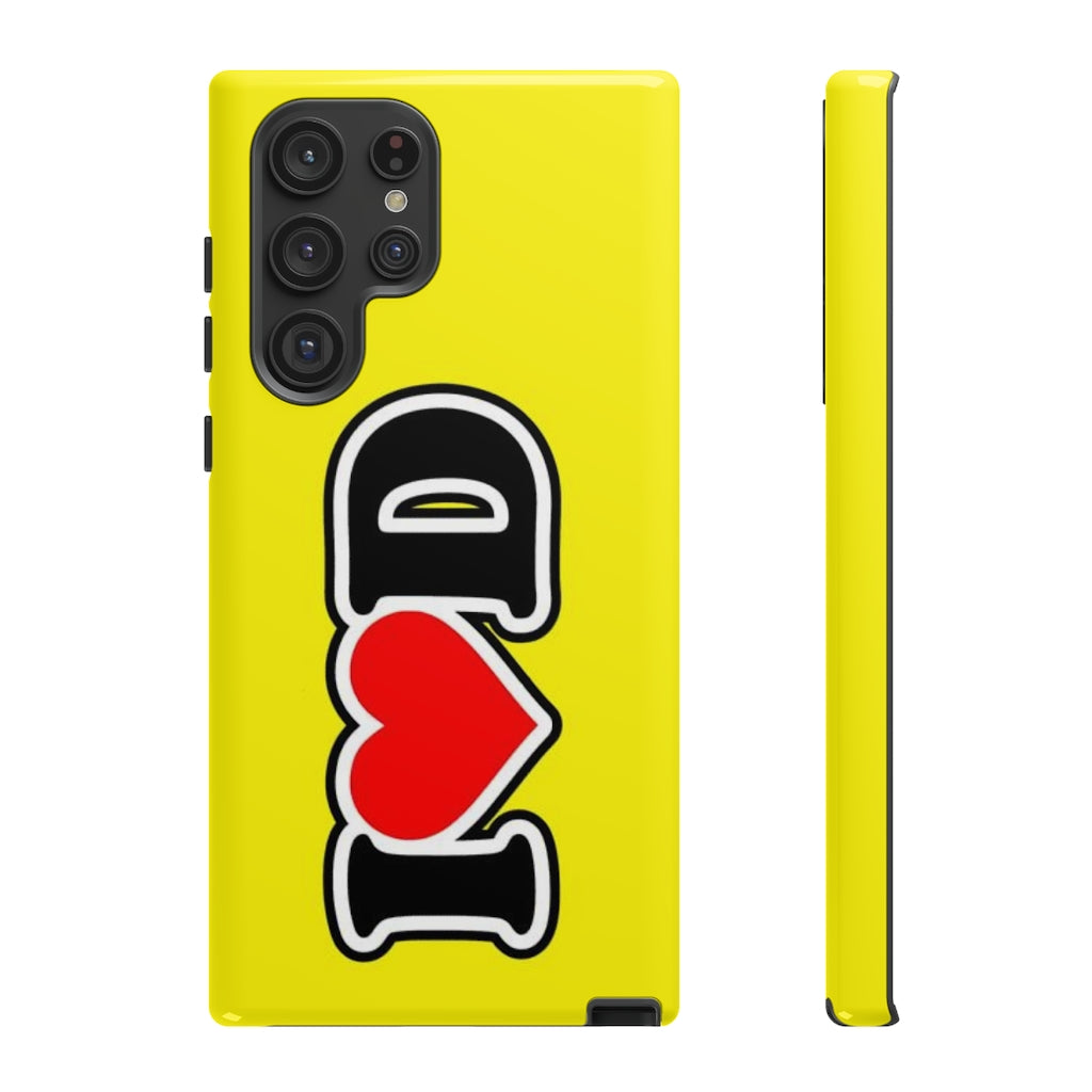 I Heart D Tough Cases YELLOW