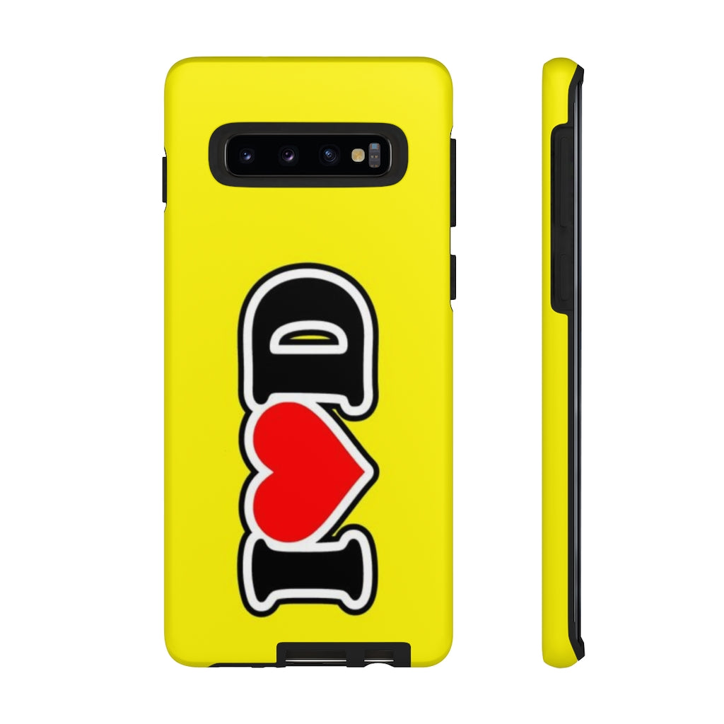 I Heart D Tough Cases YELLOW