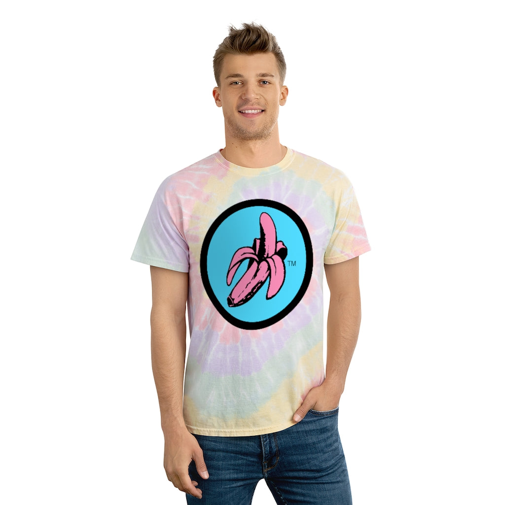 Banana logo Tie-Dye Tee, Spiral