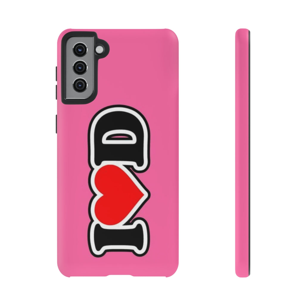 I Heart D Tough Cases PINK