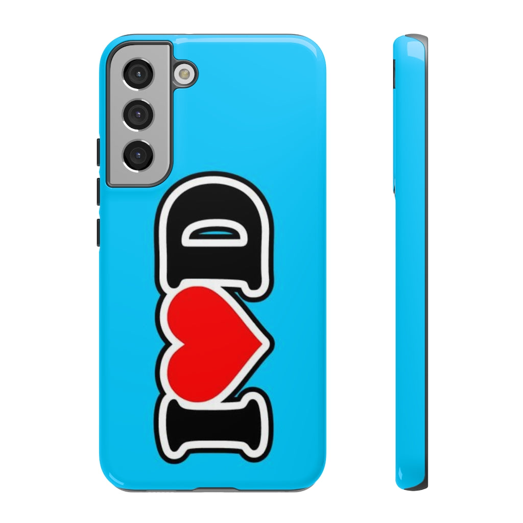 I Heart D Tough Cases BLUE