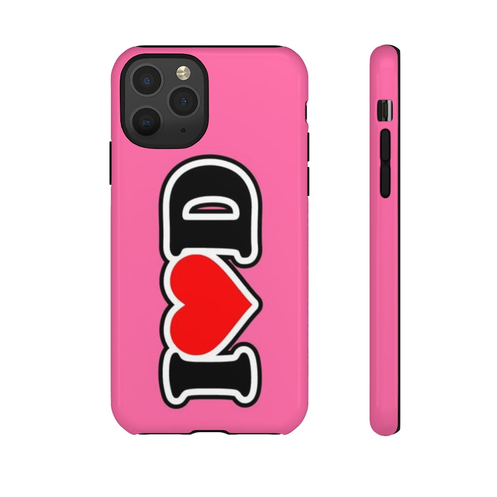 I Heart D Tough Cases PINK