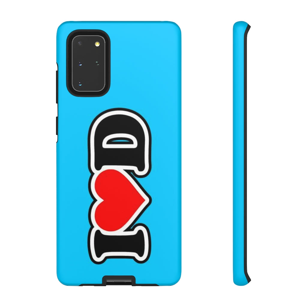 I Heart D Tough Cases BLUE