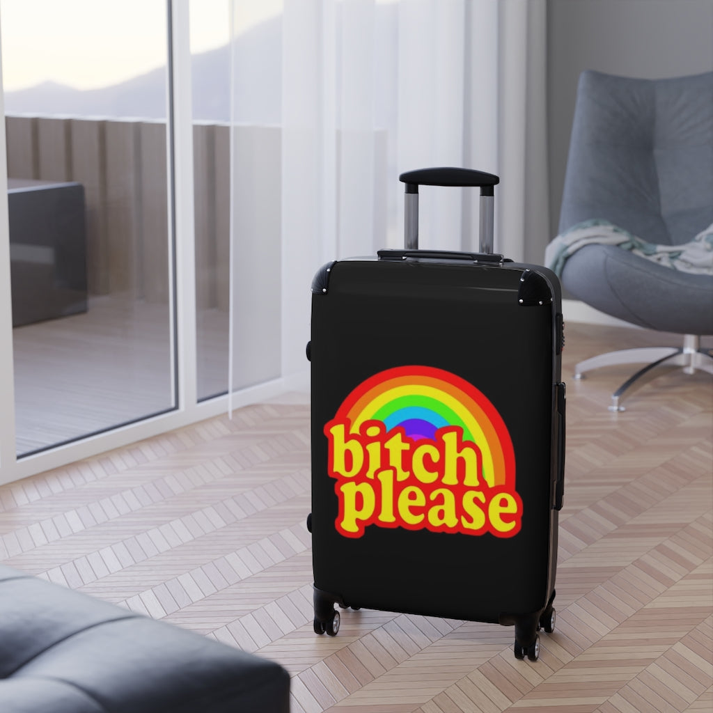 B*tch please Suitcases BLACK