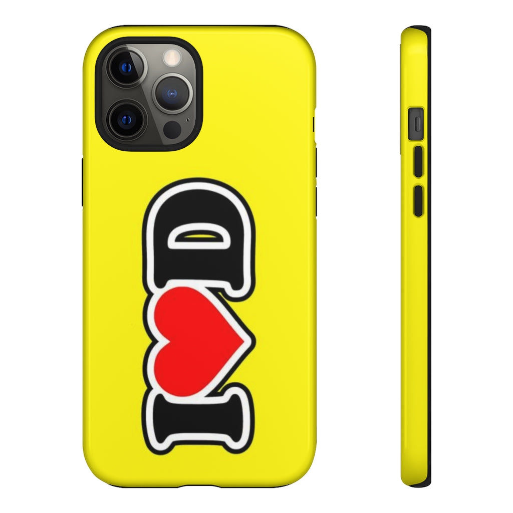 I Heart D Tough Cases YELLOW