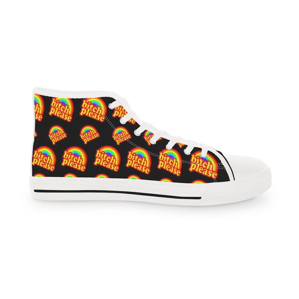 B*tch Please all over print Men's High Top Sneakers