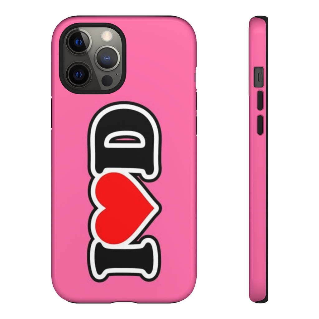 I Heart D Tough Cases PINK