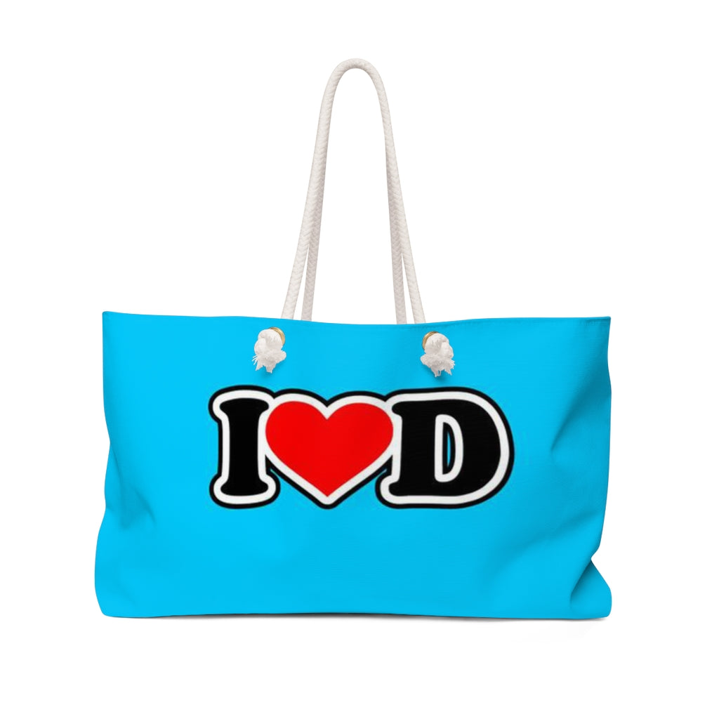 I Heart D Weekender Bag BLUE