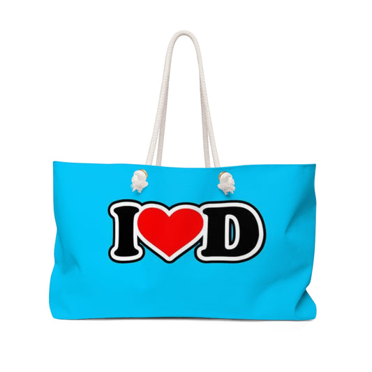 I Heart D Weekender Bag BLUE