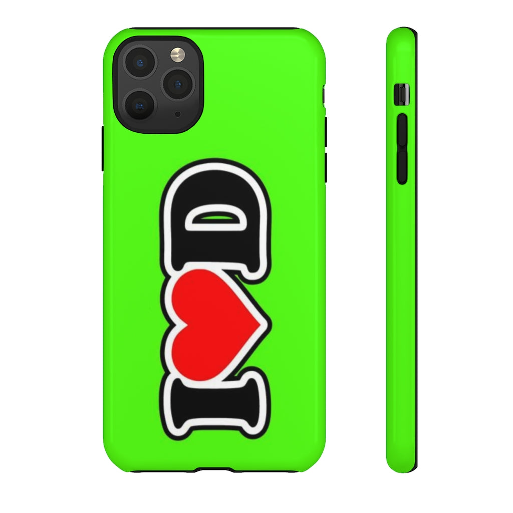 I Heart D Tough Cases GREEN