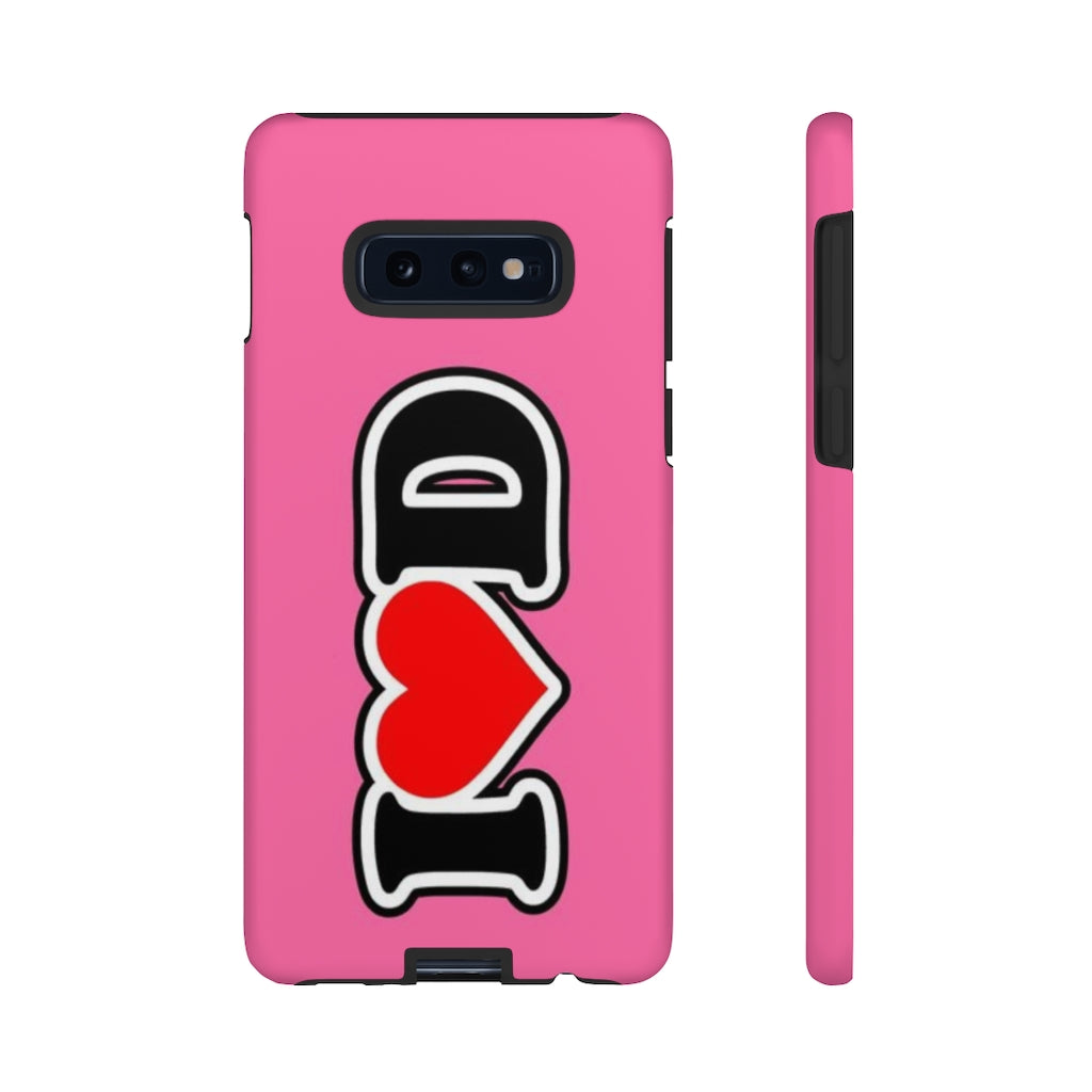 I Heart D Tough Cases PINK