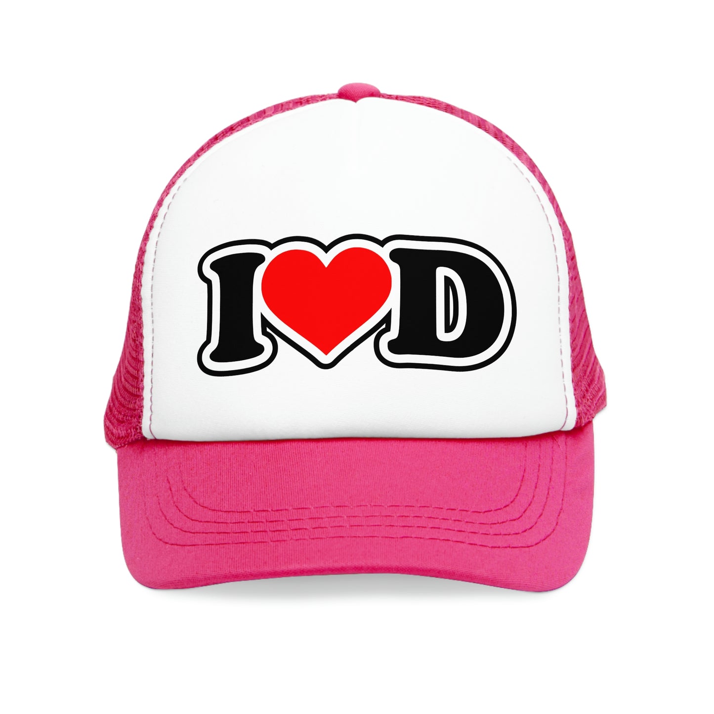 I Heart D Mesh Trucker Cap