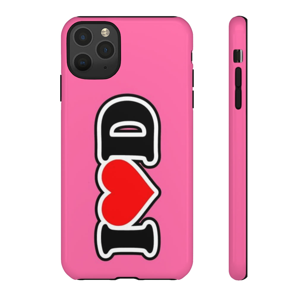 I Heart D Tough Cases PINK