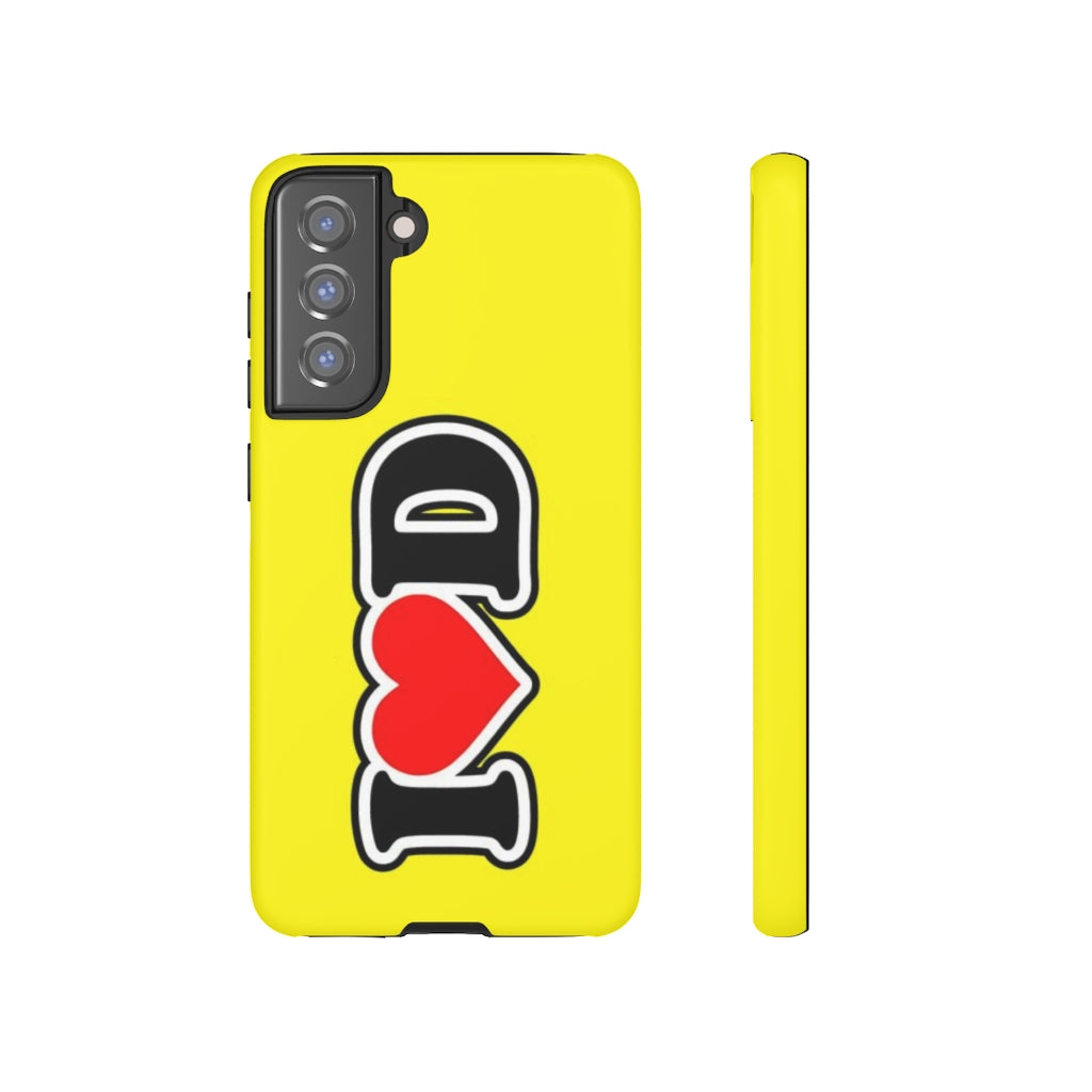 I Heart D Tough Cases YELLOW