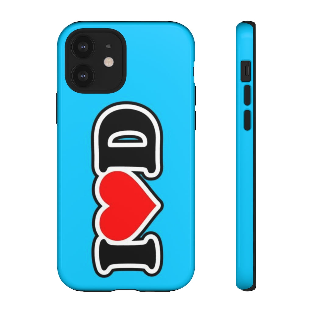 I Heart D Tough Cases BLUE