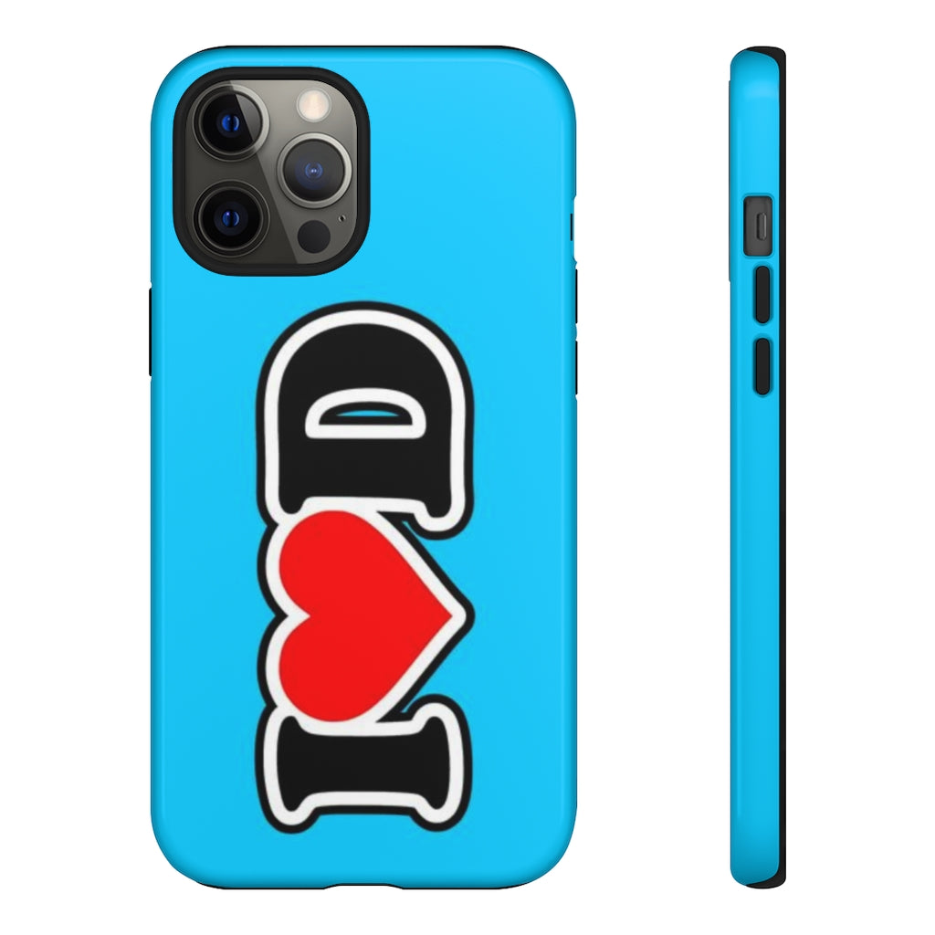 I Heart D Tough Cases BLUE