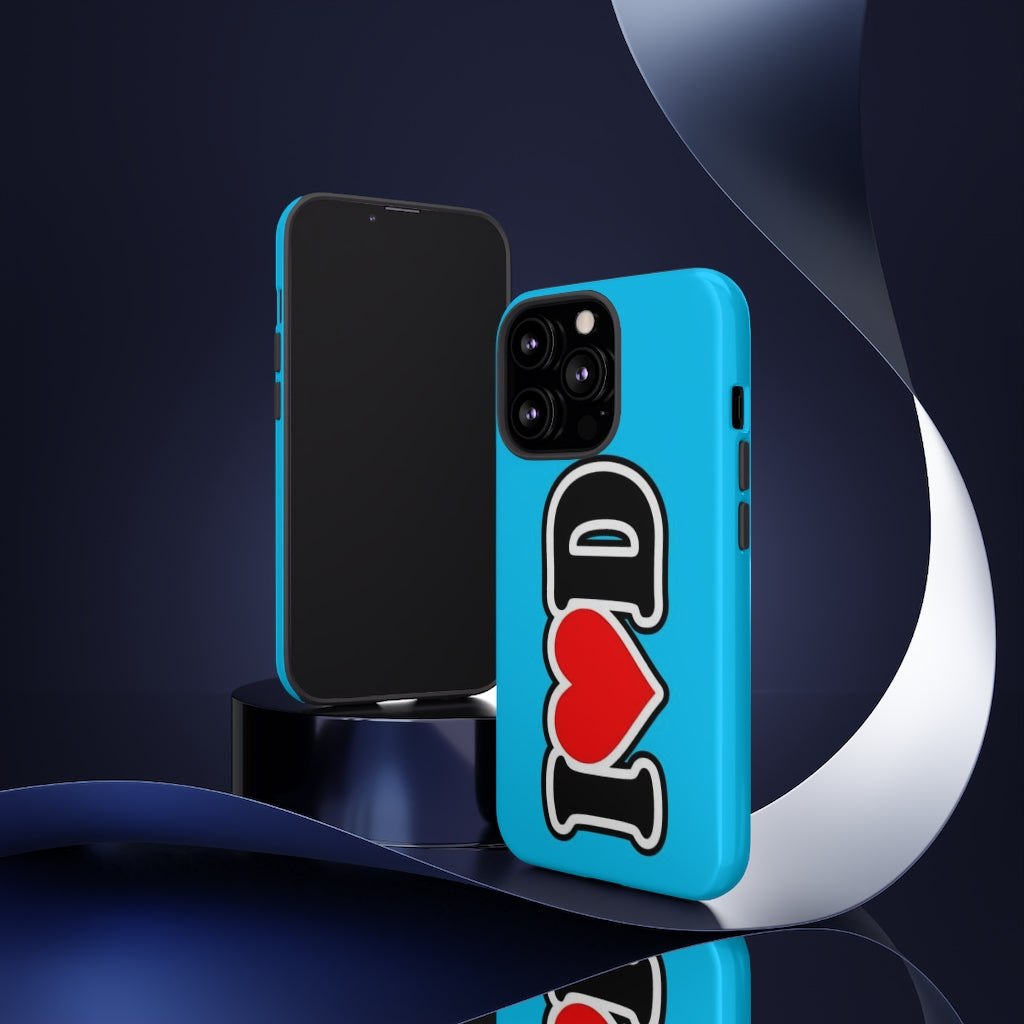 I Heart D Tough Cases BLUE