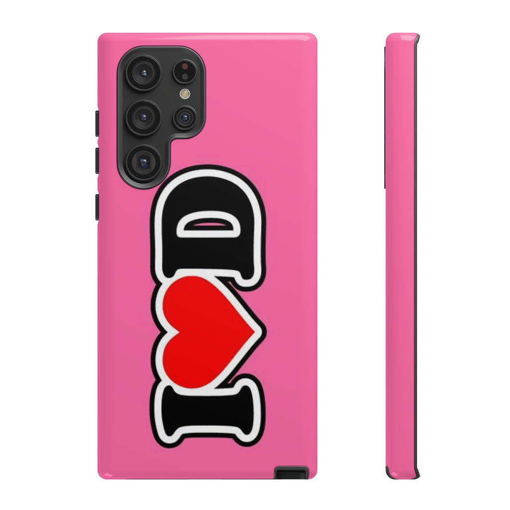 I Heart D Tough Cases PINK