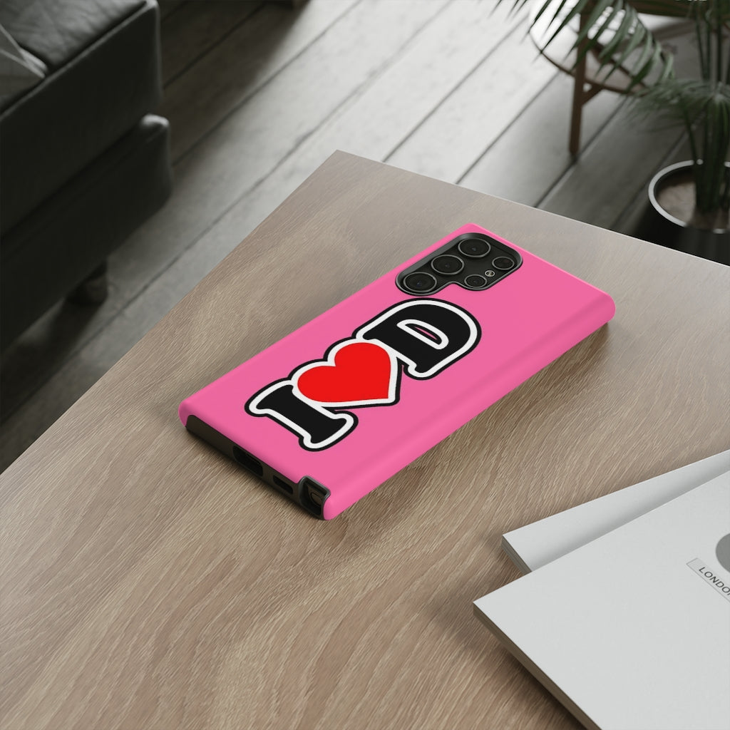 I Heart D Tough Cases PINK