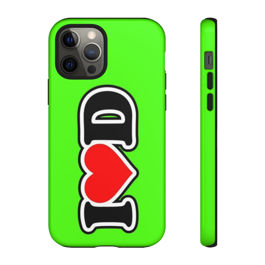 I Heart D Tough Cases GREEN