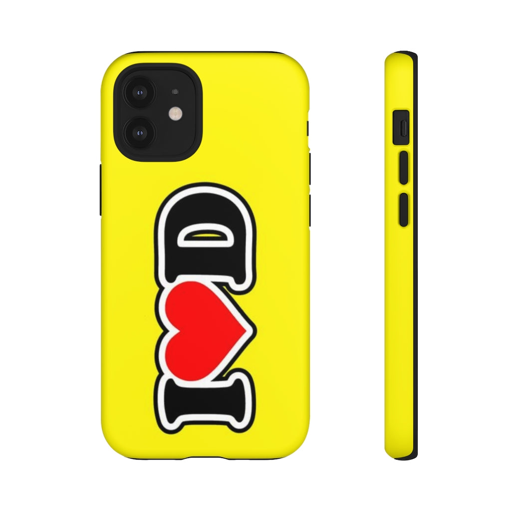 I Heart D Tough Cases YELLOW