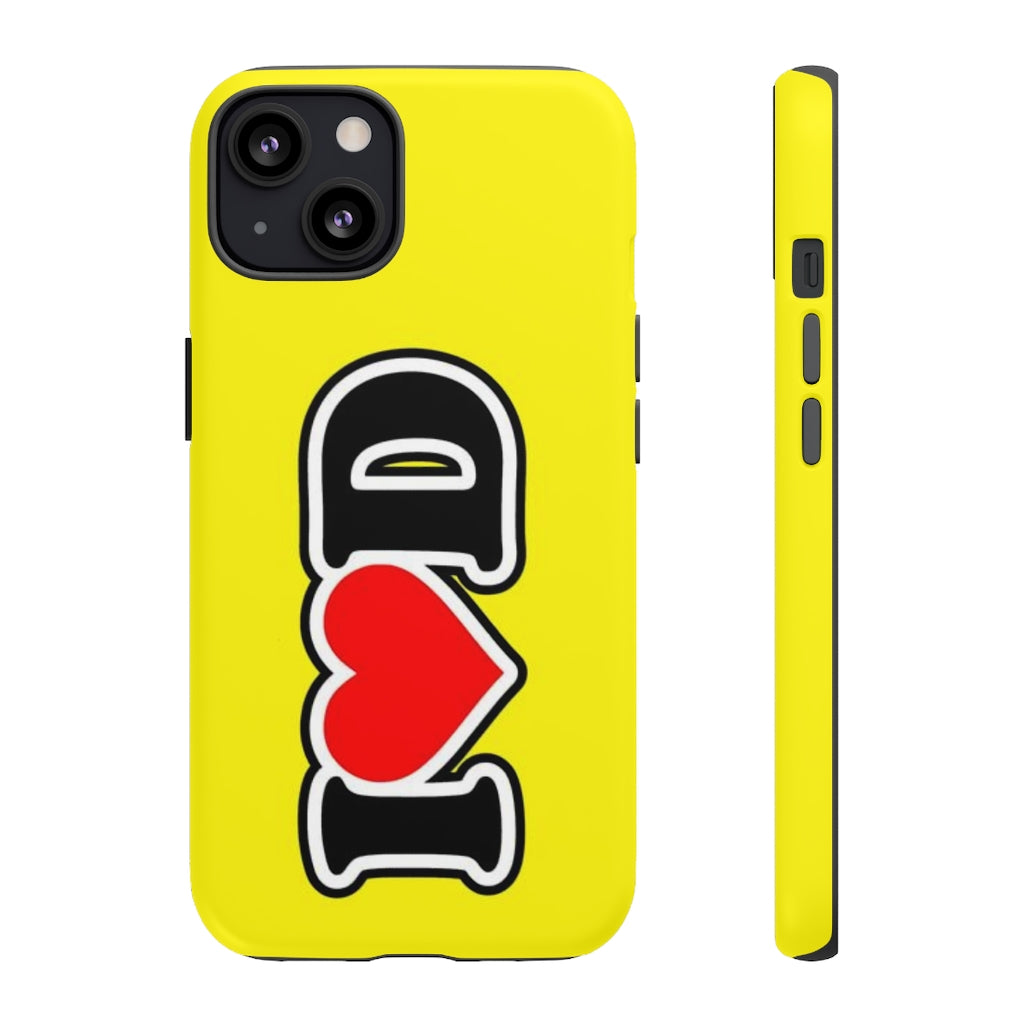 I Heart D Tough Cases YELLOW