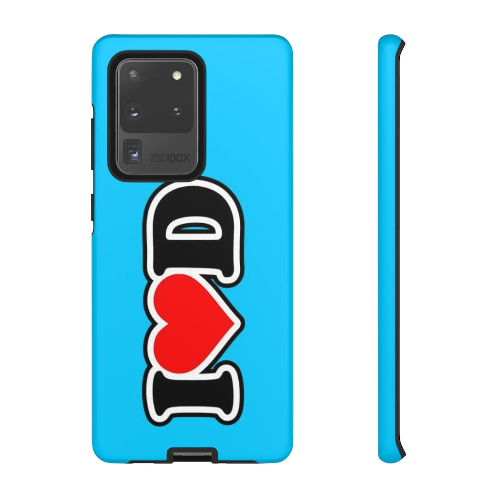 I Heart D Tough Cases BLUE