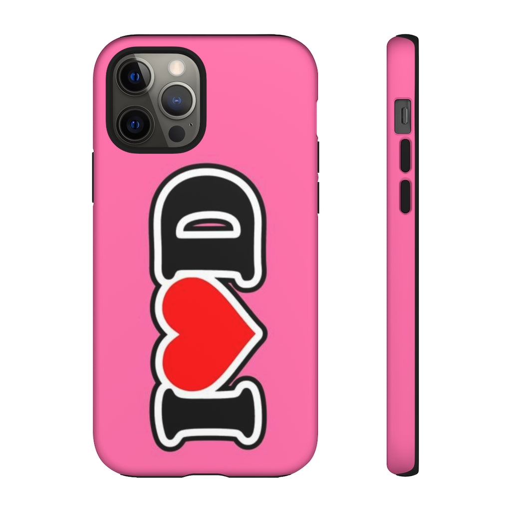 I Heart D Tough Cases PINK