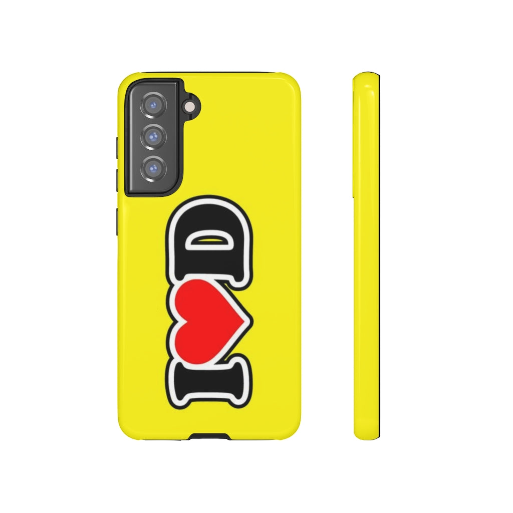 I Heart D Tough Cases YELLOW