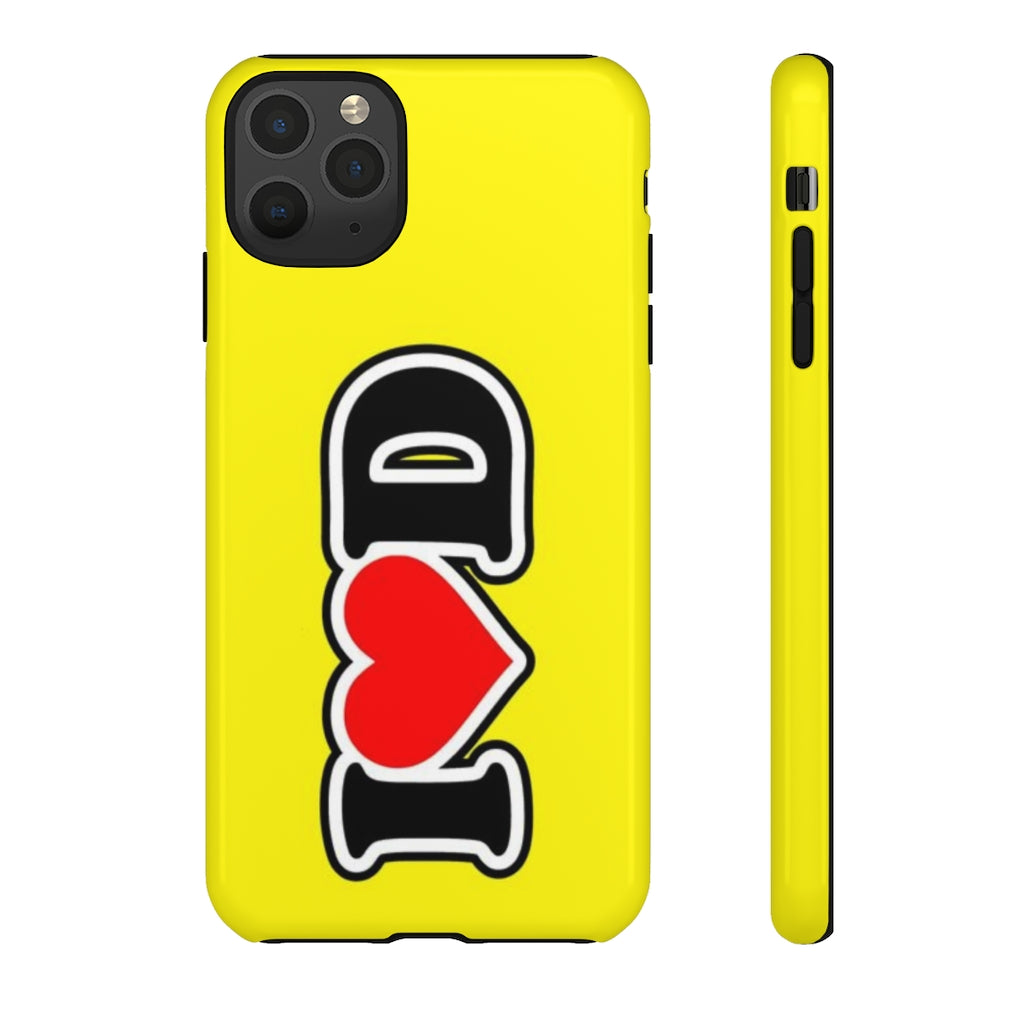 I Heart D Tough Cases YELLOW