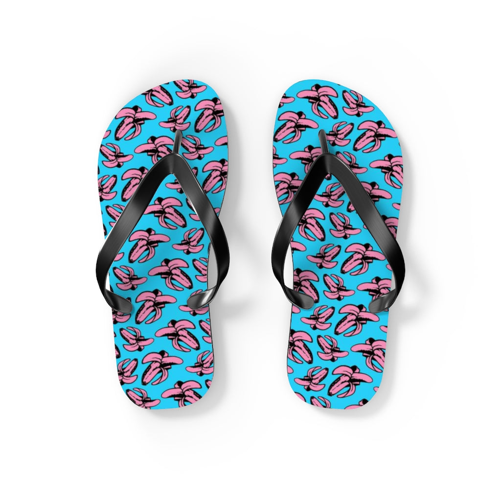 Banana all over print Flip Flops